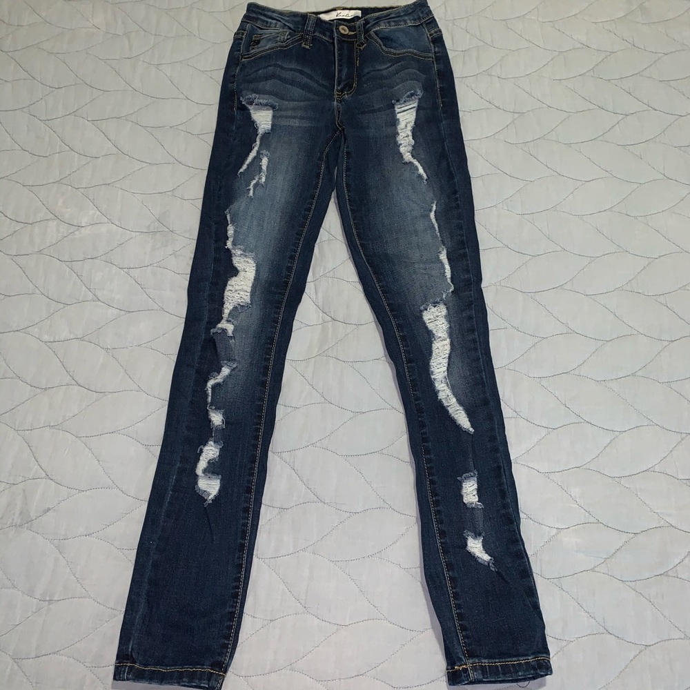 KanCan Distressed Estilo Skinny Jeans